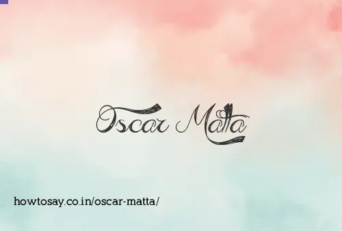 Oscar Matta