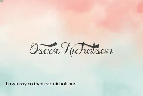 Oscar Nicholson