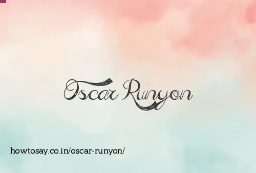 Oscar Runyon