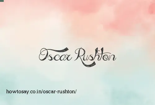 Oscar Rushton