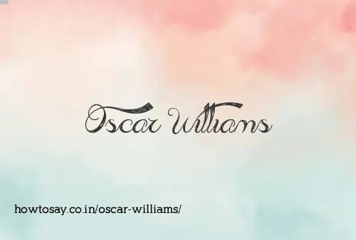 Oscar Williams