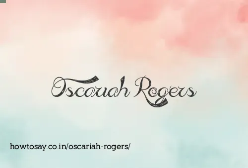 Oscariah Rogers