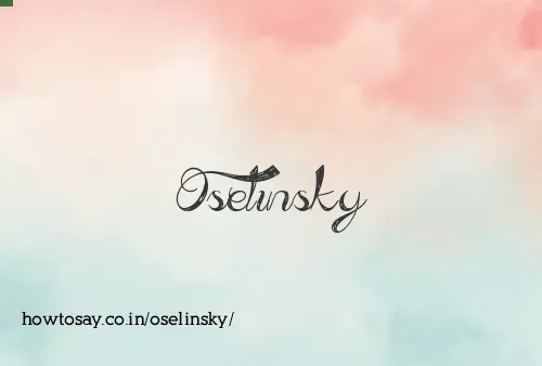 Oselinsky
