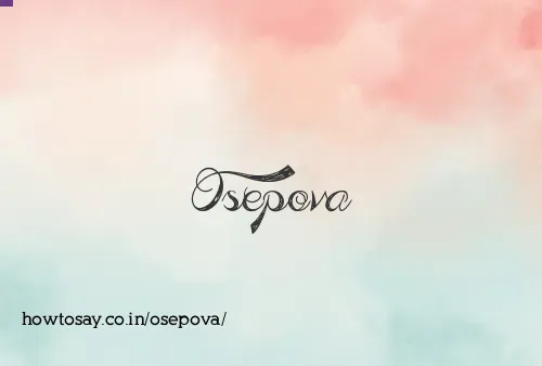 Osepova