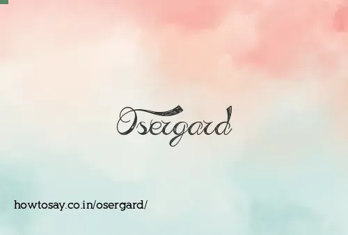 Osergard