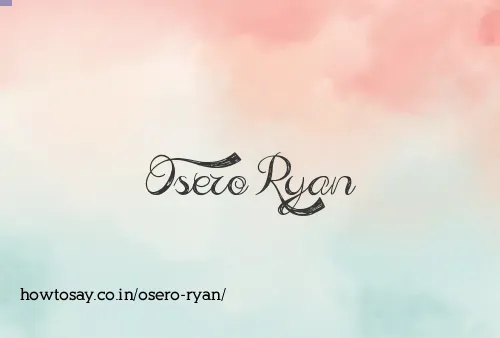 Osero Ryan