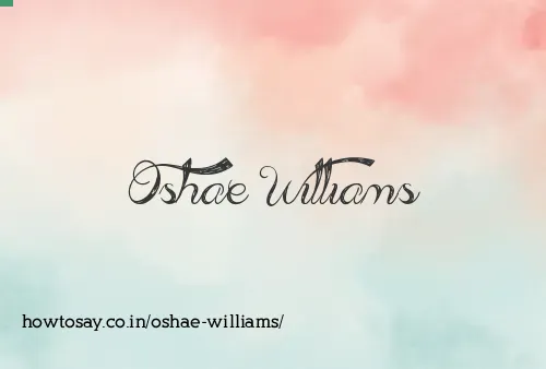 Oshae Williams