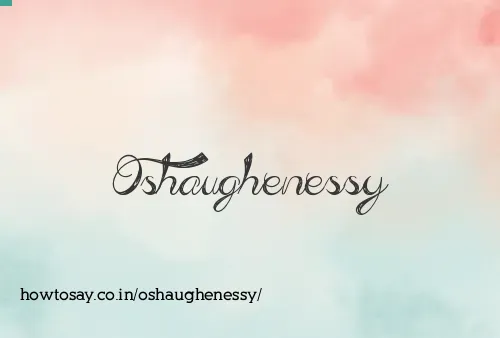 Oshaughenessy