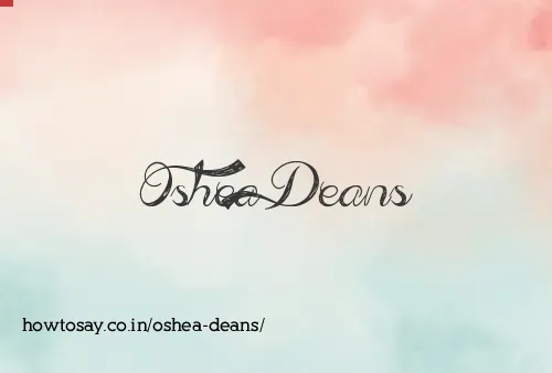 Oshea Deans