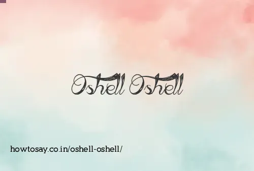 Oshell Oshell