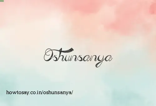 Oshunsanya