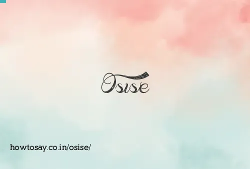 Osise