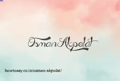 Osman Akpolat