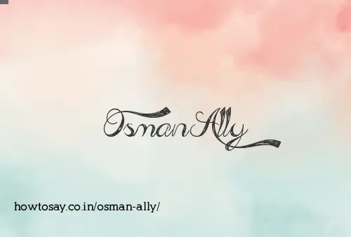 Osman Ally