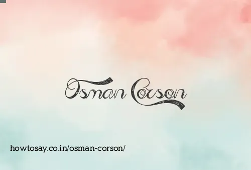 Osman Corson