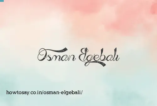 Osman Elgebali