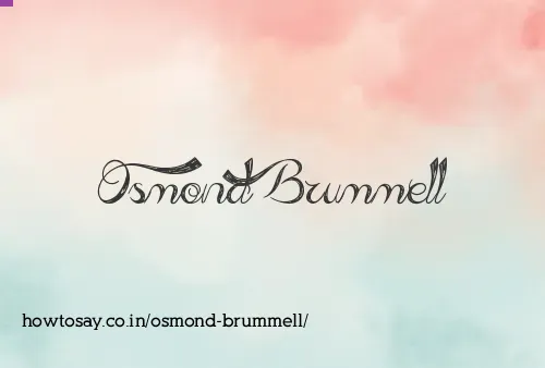 Osmond Brummell