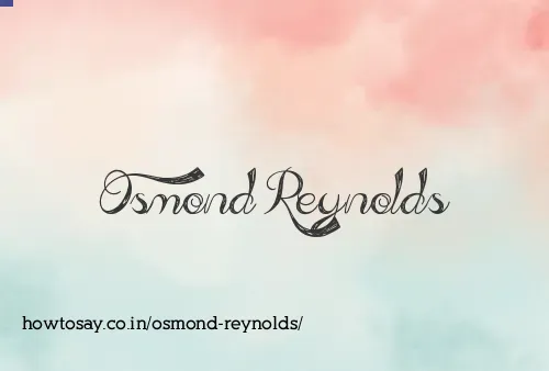 Osmond Reynolds