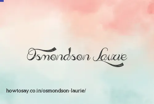 Osmondson Laurie