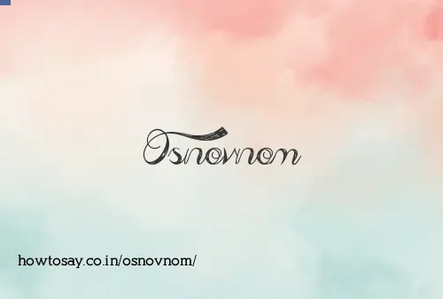 Osnovnom