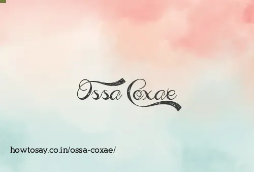 Ossa Coxae