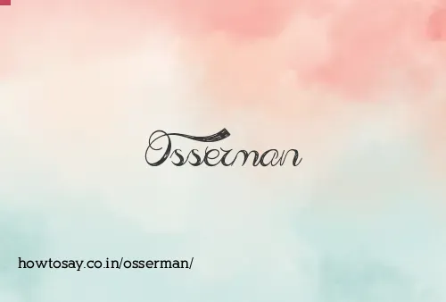 Osserman