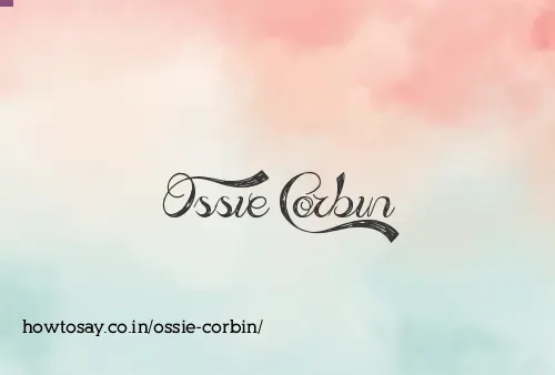 Ossie Corbin