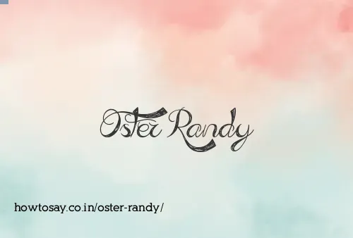 Oster Randy
