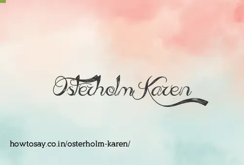 Osterholm Karen