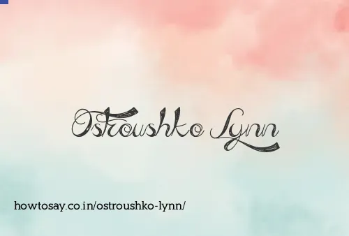 Ostroushko Lynn