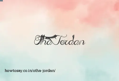 Otha Jordan