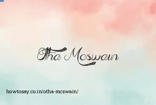 Otha Mcswain