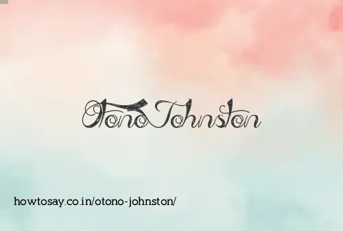 Otono Johnston