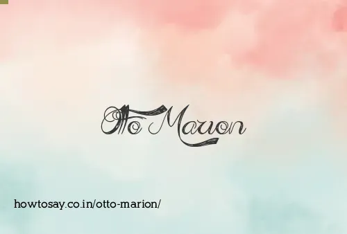 Otto Marion