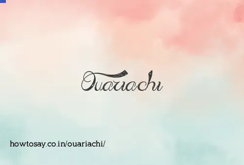 Ouariachi