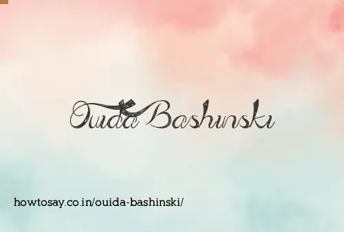 Ouida Bashinski