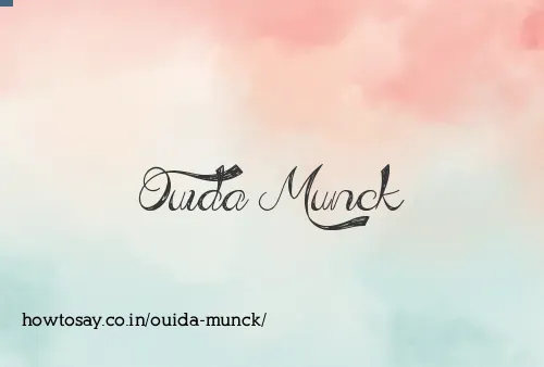 Ouida Munck