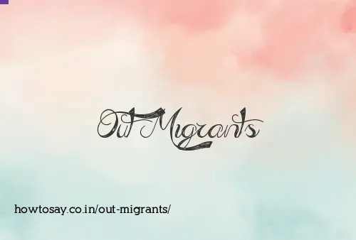 Out Migrants