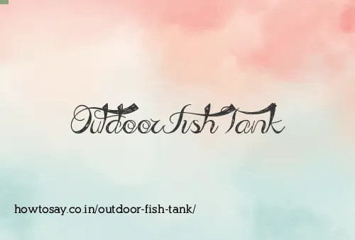 Outdoor Fish Tank