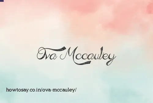Ova Mccauley