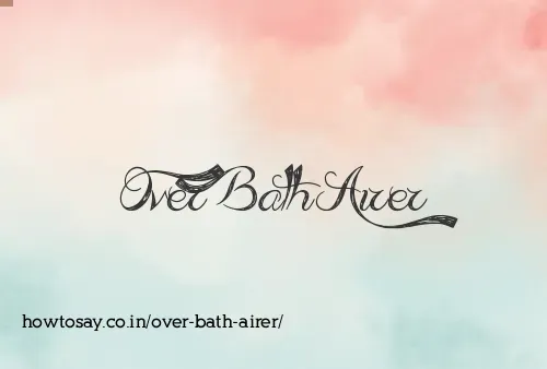 Over Bath Airer