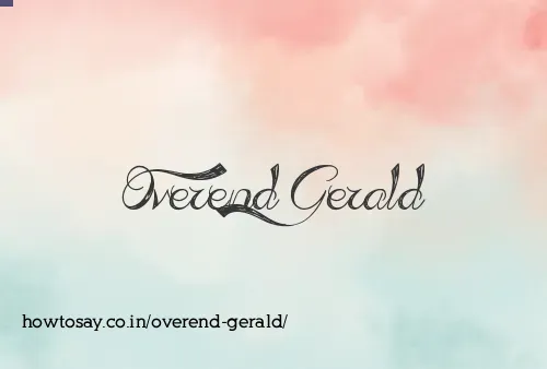 Overend Gerald