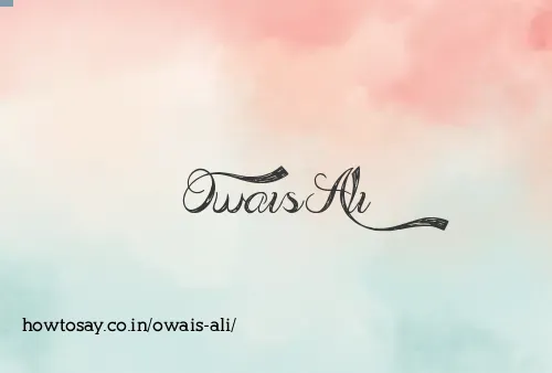 Owais Ali