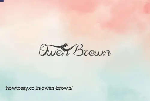 Owen Brown