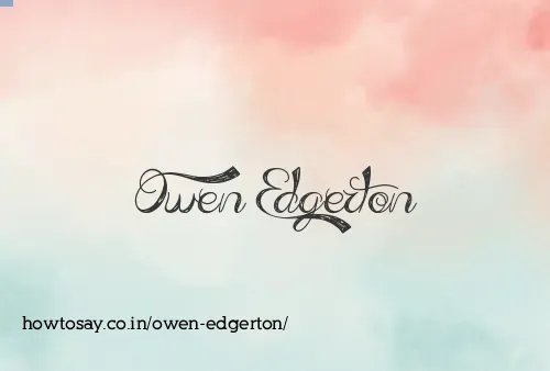 Owen Edgerton