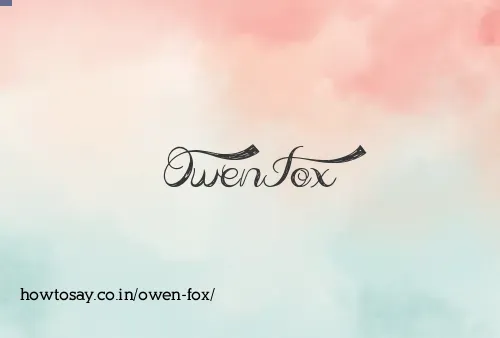 Owen Fox