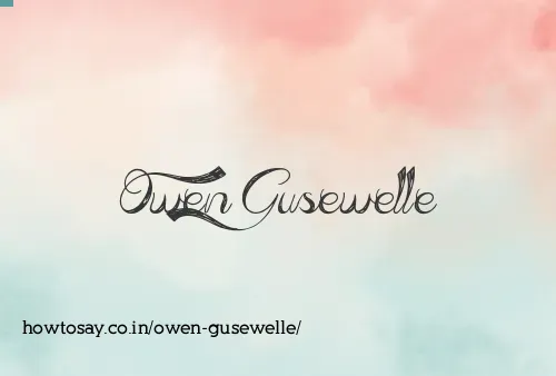Owen Gusewelle