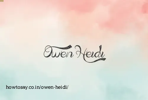 Owen Heidi