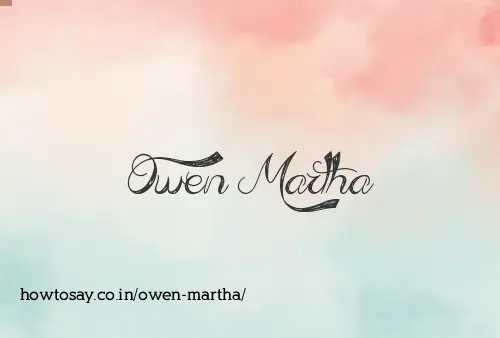 Owen Martha