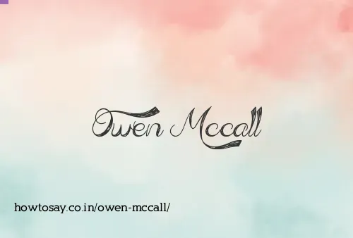 Owen Mccall